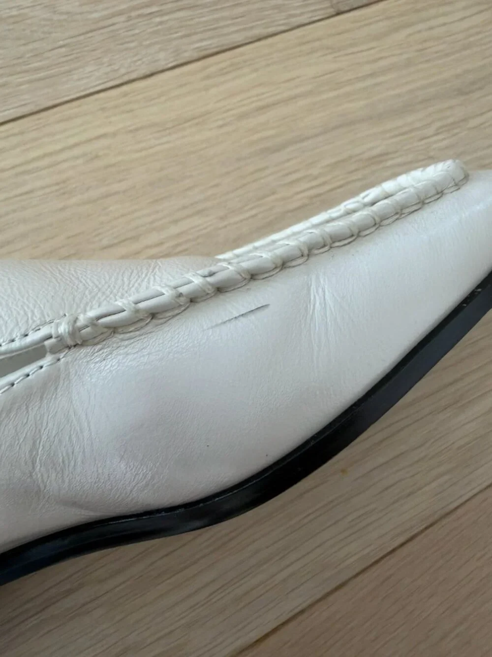 Dolce Vita Cream Leather Braided Loafers